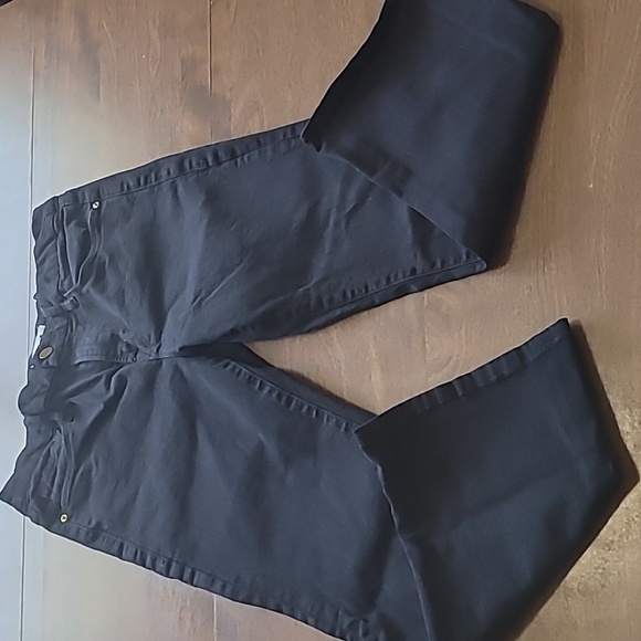 FRAME Le Crop Mini Boot in Radio Cascade Hem Black Jeans Size 29 casual - Picture 1 of 16